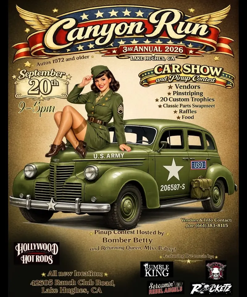 Lake Hughes Canyon Run Car Show 