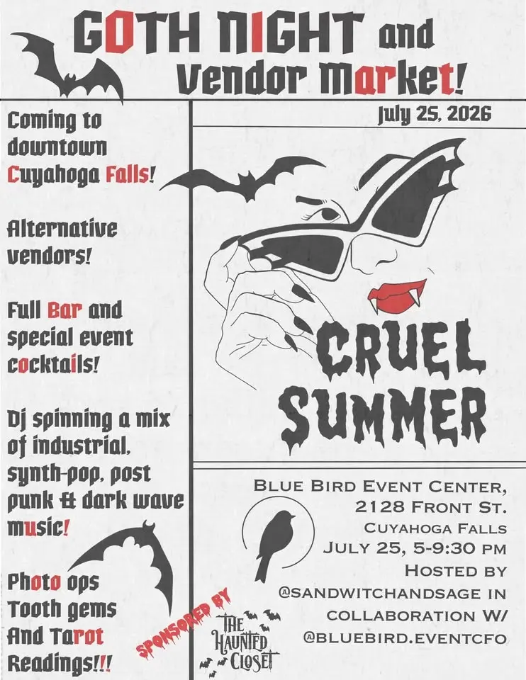Cruel Summer Goth night and vendor market.