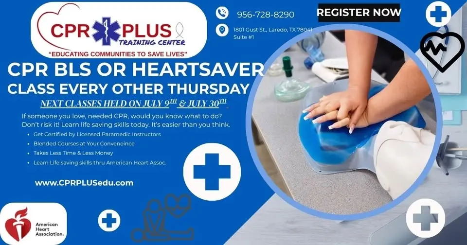 CPR BLS or Heartsaver in JULY