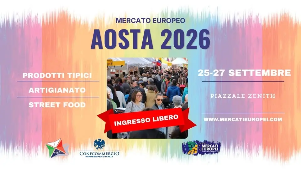AOSTA - IV° Mercato Europeo 25-26-27 Settembre 2026