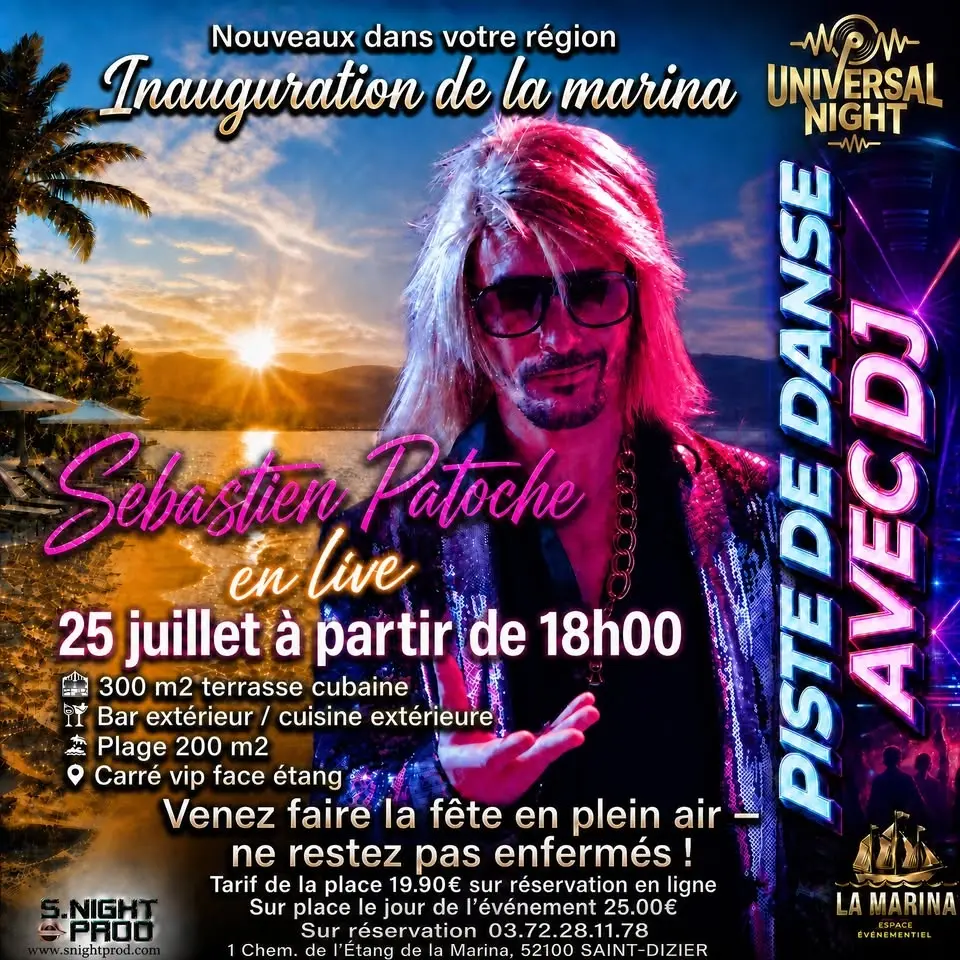 La Marina – Inauguration avec Sébastien Patoche