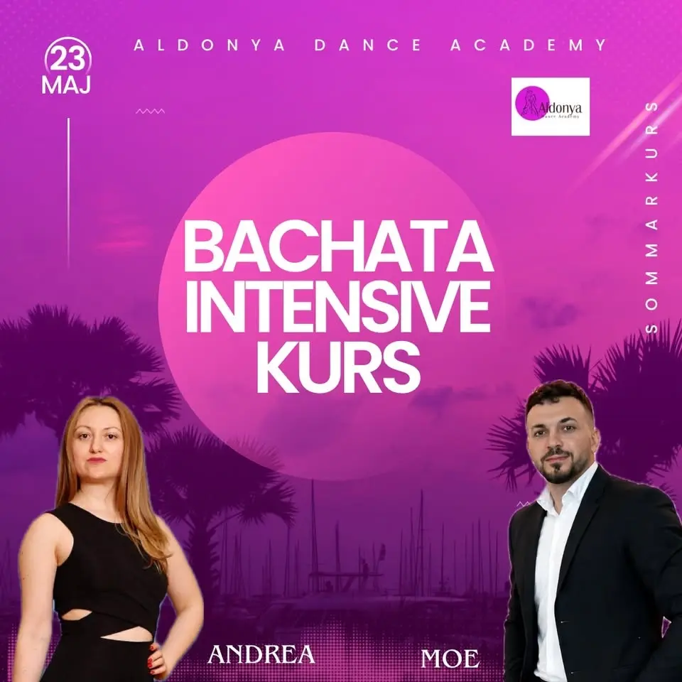 ★Bachata Intensiv Sommarkurs - 23 Maj till 21 juni 2026 - 4 veckor - Aldonya Dance Academy★