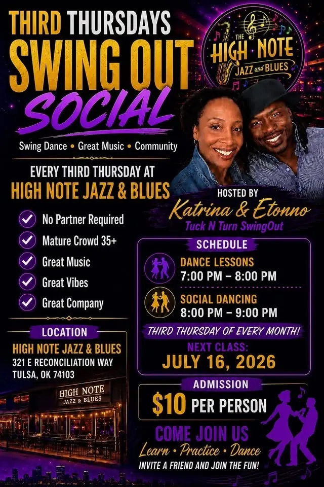 HIGH NOTE SWINGOUT SOCIAL by TNT 3rd Thursdays 