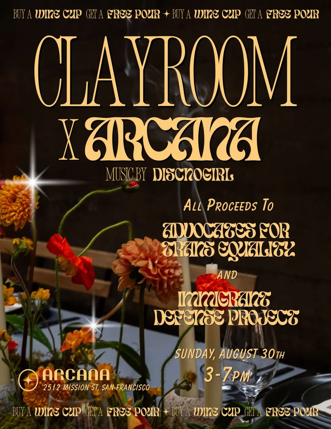 Clayroom x Arcana Fundraiser