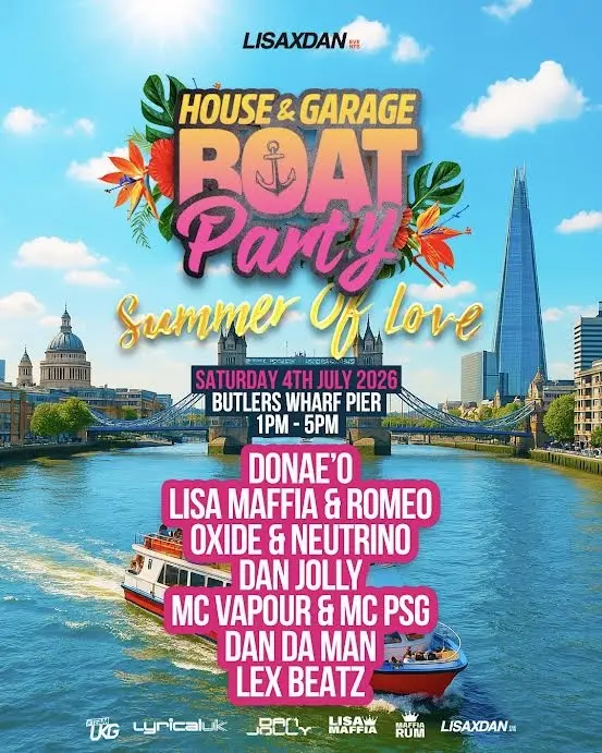UK Garage Summer Boat Party