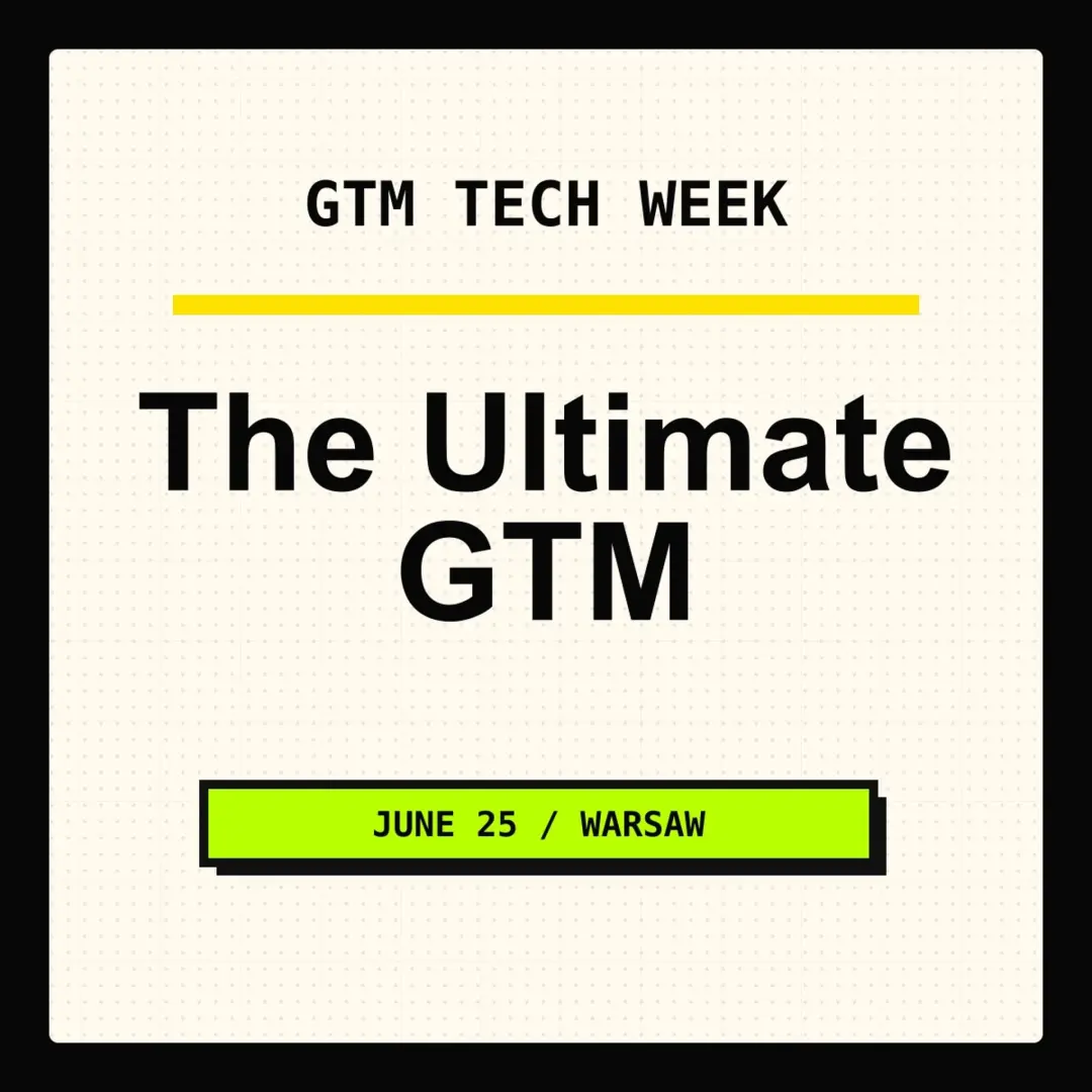 GTM WEEK Meetup: From First Email To Exit - Strategies, Tactics & Tools x SCALE IT