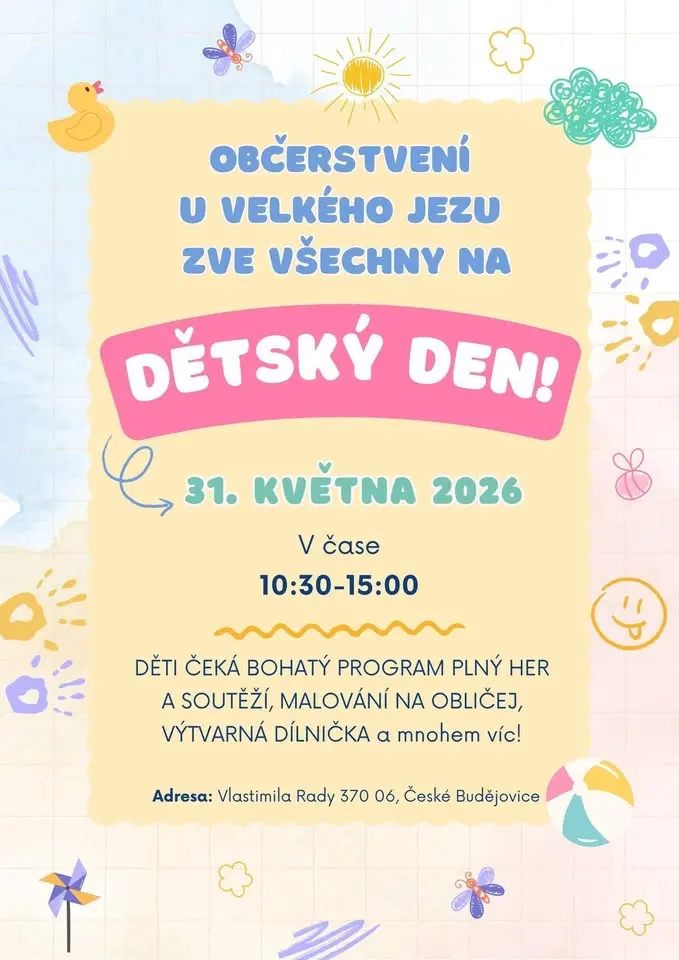 DĚTSKÝ DEN🎈 | Občerstvení U Velkého jezu
