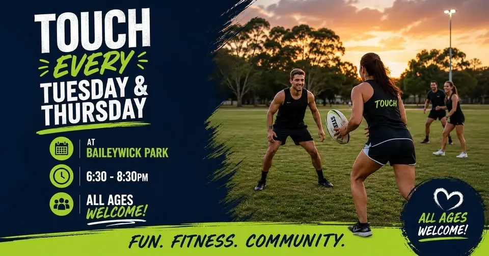 FREE Touch Rugby at Baileywick Park, All Ages, Boys & Girls 