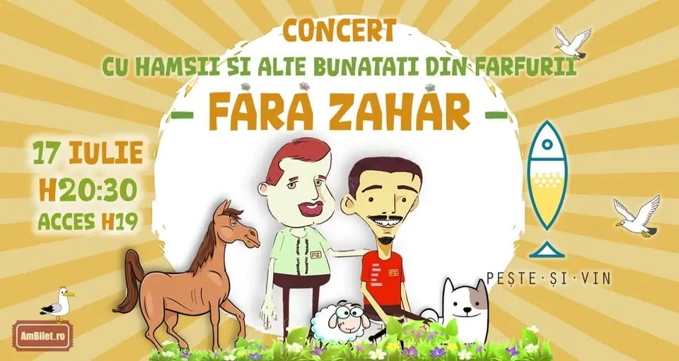 🎙️FĂRĂ ZAHĂR – concert de vară @PEŞTE ŞI VIN Brăila