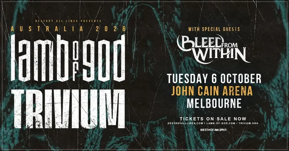 Lamb Of God + Trivium // Melbourne // Co-Headline Australian Tour // John Cain Arena LIC AA