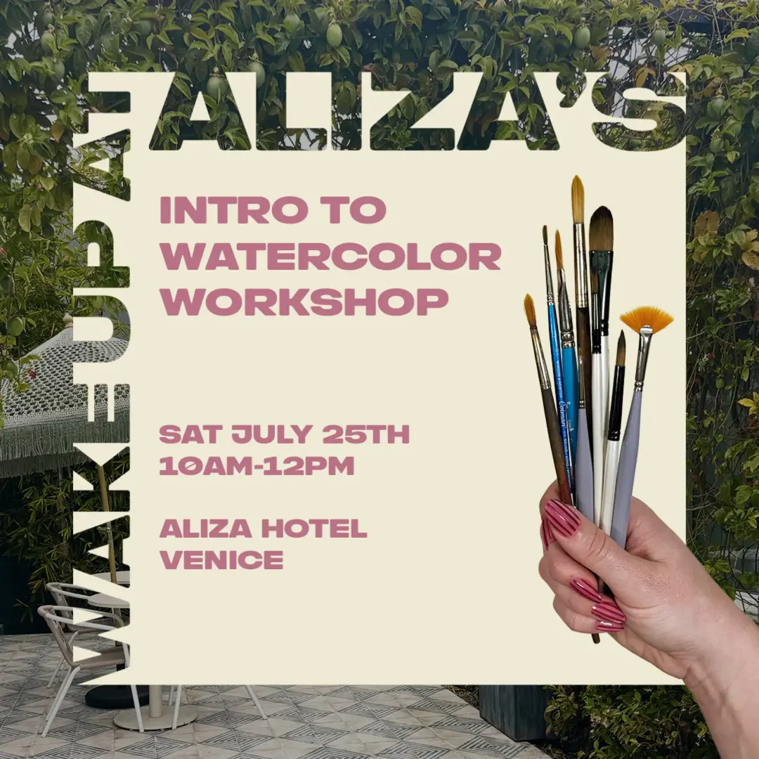 Intro to Watercolor Workshop at Aliza Hotel in Venice