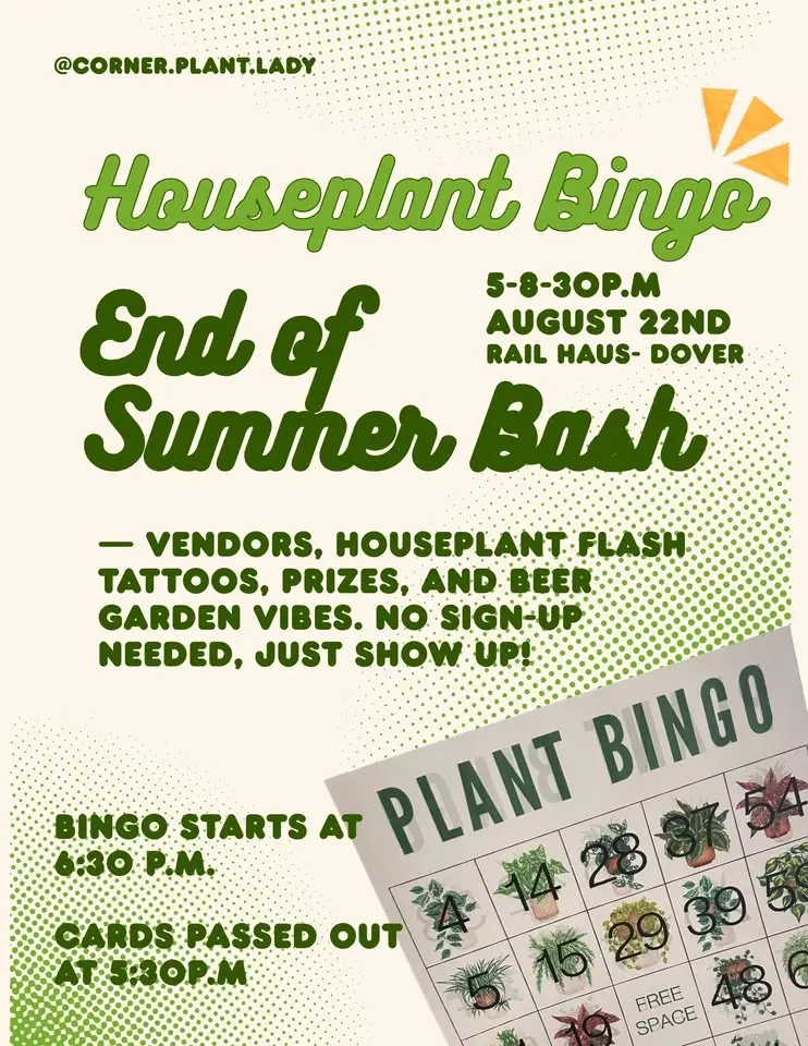 Houseplant Bingo: End of Summer Bash