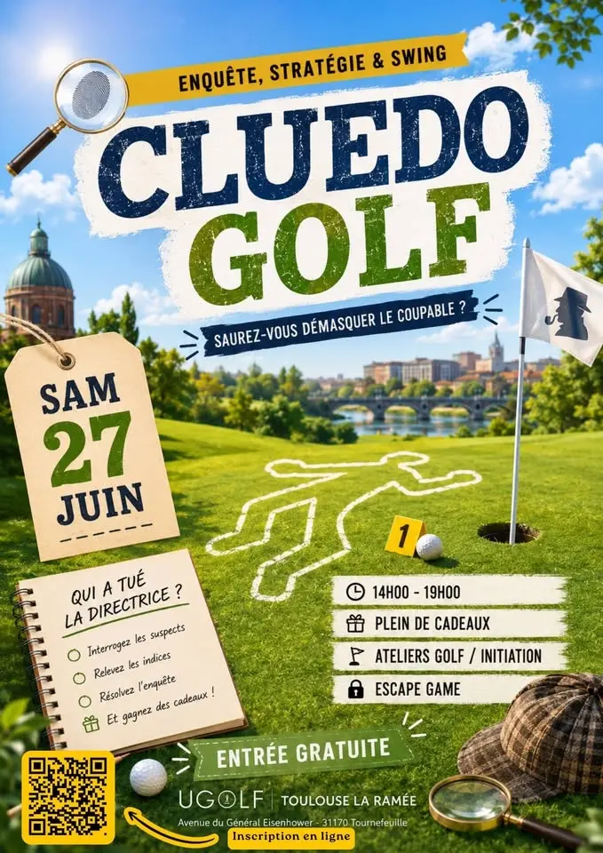 🕵️‍♂️ CLUEDO GÉANT AU GOLF DE LA RAMÉE 🕵️‍♀️