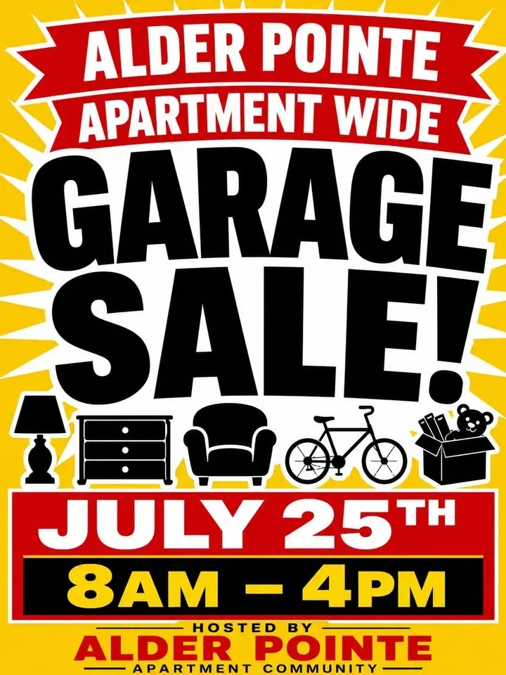 Apartment Community Garage Sale Event