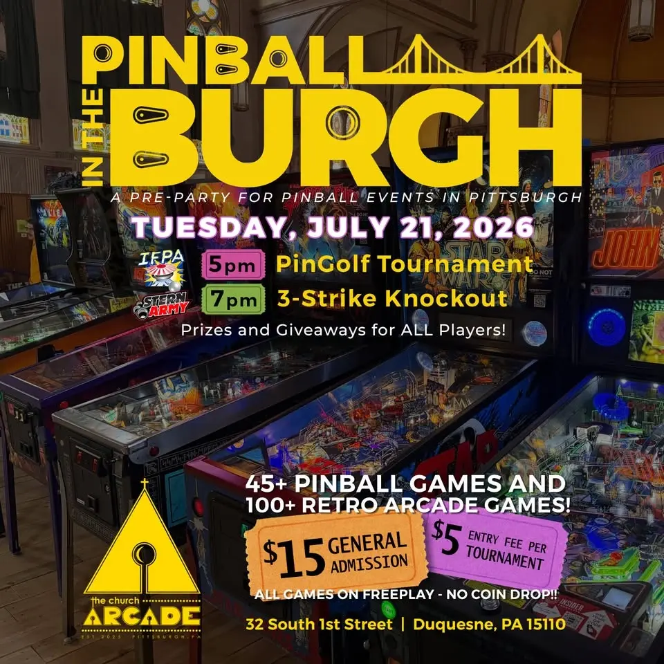 PINball in the BURGH Pre-Party!