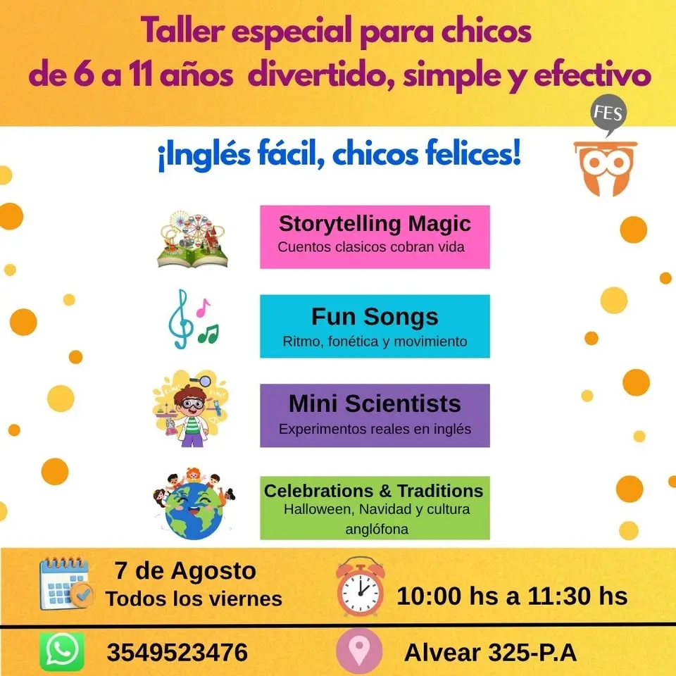 Storylab taller de ingles para niños de 6 a 11 años