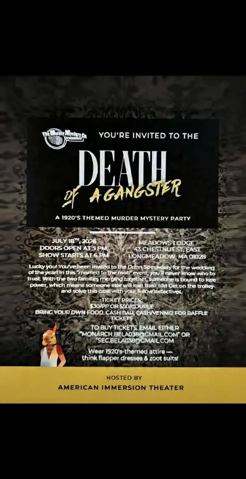 Death of a Gangster Murder Mystery dinner