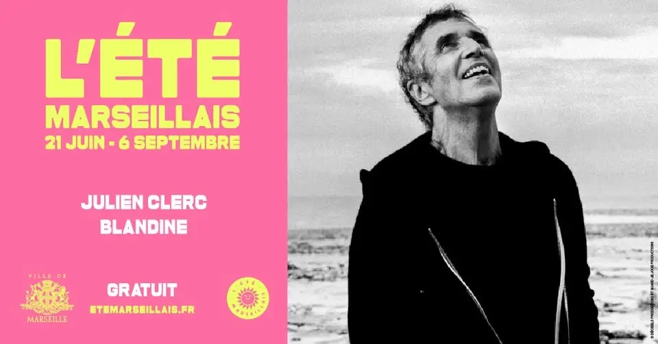 ☀️ Julien Clerc et Blandine sur la scène sur l’eau
