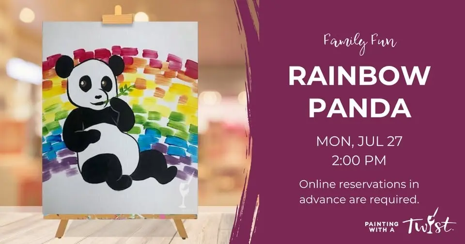 Family Painting Fun - Rainbow Panda