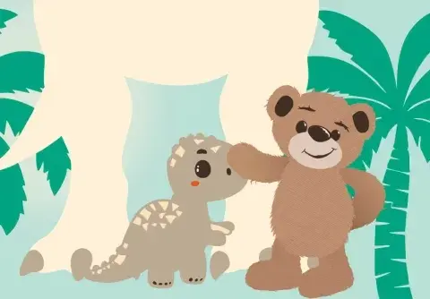 Nalle & dinosaurierna