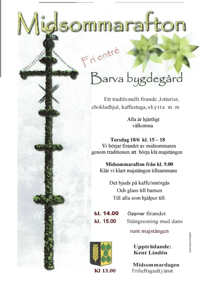Midsommar i Barva bygdegård