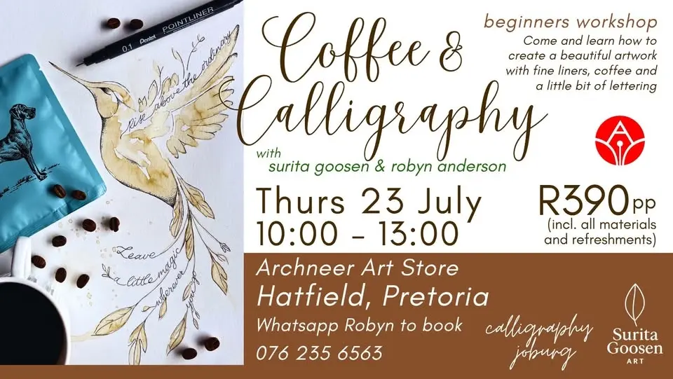 Coffee & Calligraphy - Archneer, Hatfield, Pretoria