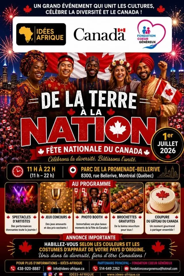 Fête Nationale du Canada: de la Terre à la Nation