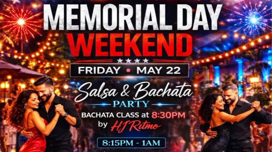 Memorial Weekend Party! Latin Night At Redds! Dance Lesson - DJ - Free Parking!