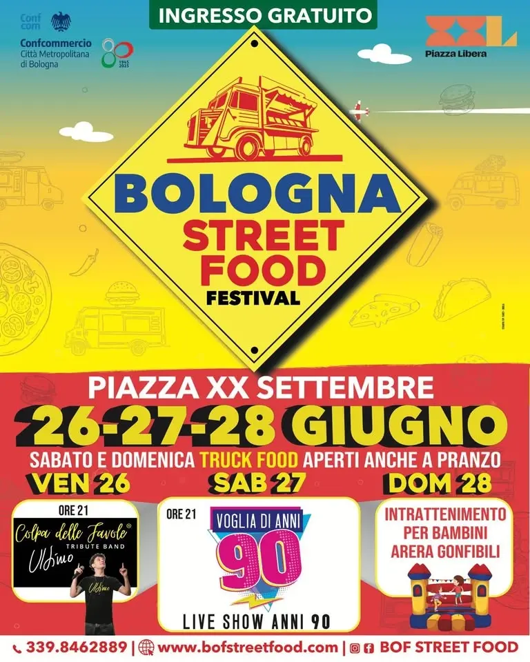 💥 BOLOGNA STREET FOOD FESTIVAL 🎶🍔 Piazza XX Settembre 