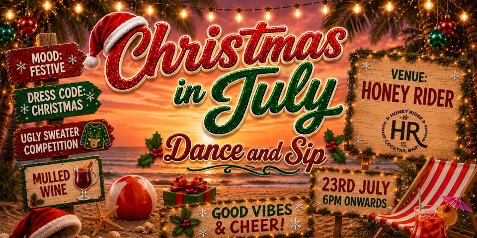 Christmas in July Dance and Sip Party