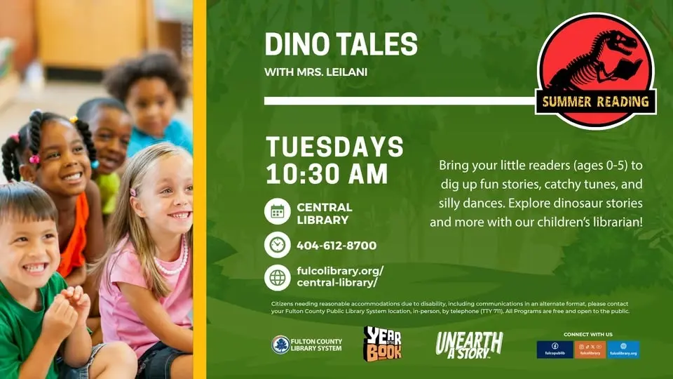 Dino Tales with Mrs. Leilani @ Central Library!