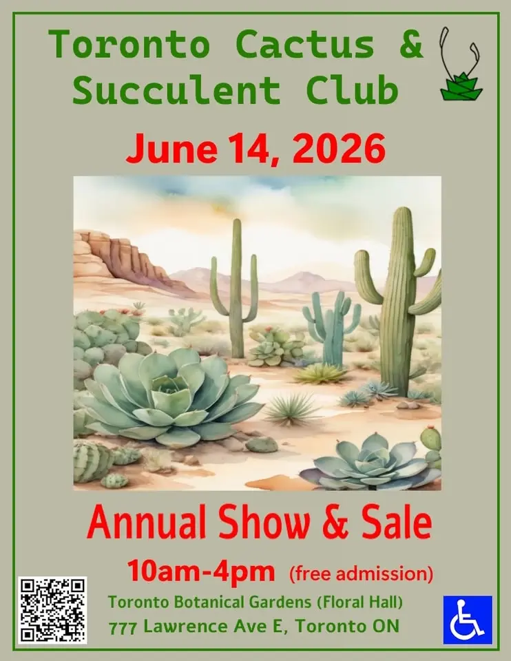 Toronto Cactus and Succulents show and sale
