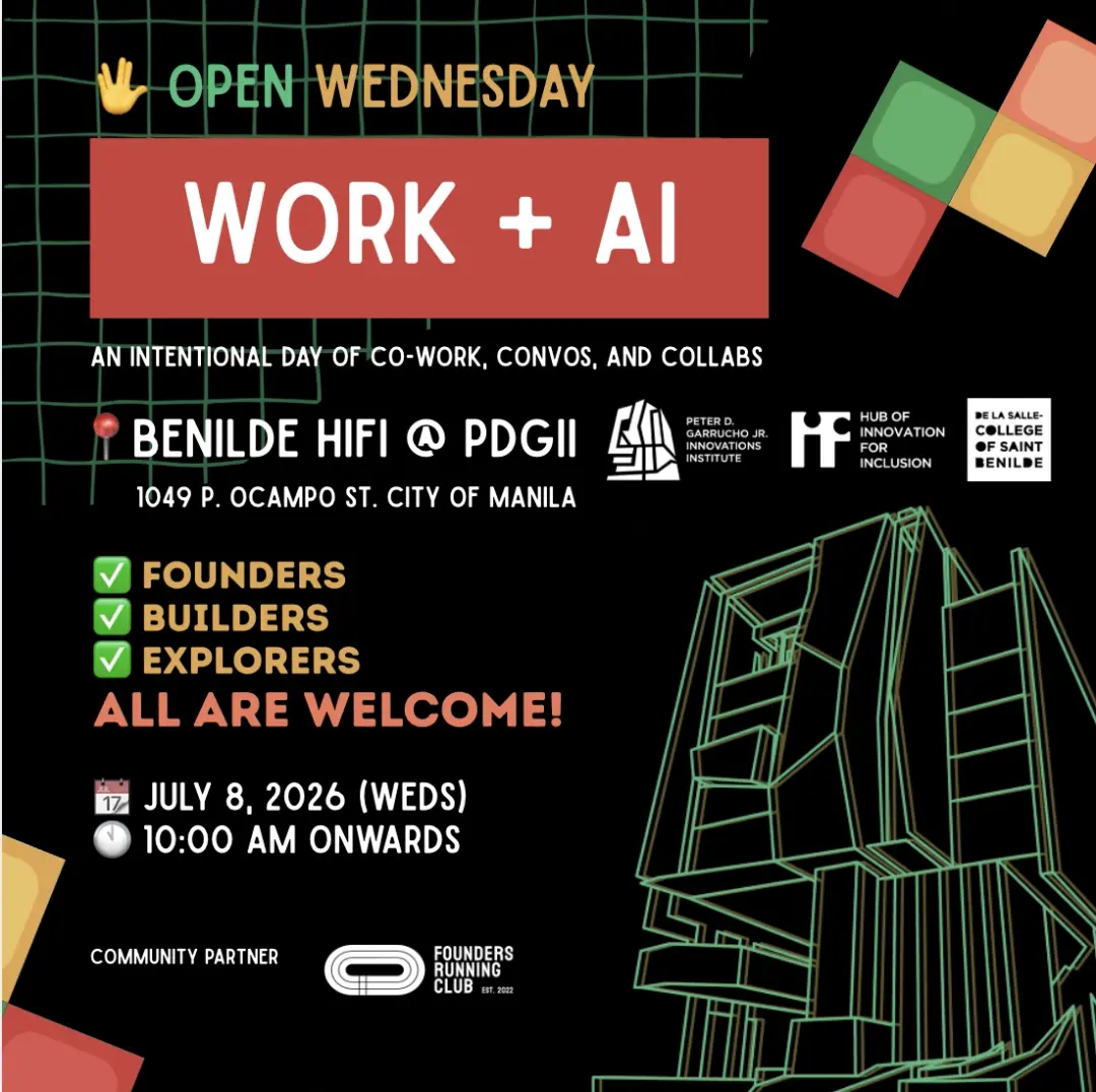 Open Wednesday: WORK + AI @ Benilde HiFi