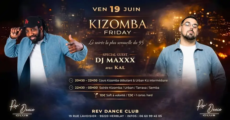 19/06/2026 - Friday Kizomba - Kal & DJ Maxxx