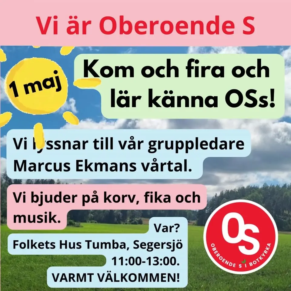 đžFira 1 maj med oss â med korv, fika, vĂ„rtal och riktigt bra samtal!đž