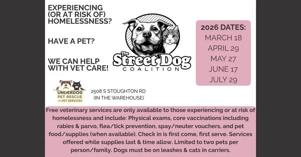 Underdog Presents: Street Dog Coalition Free Veterinary Care Popup