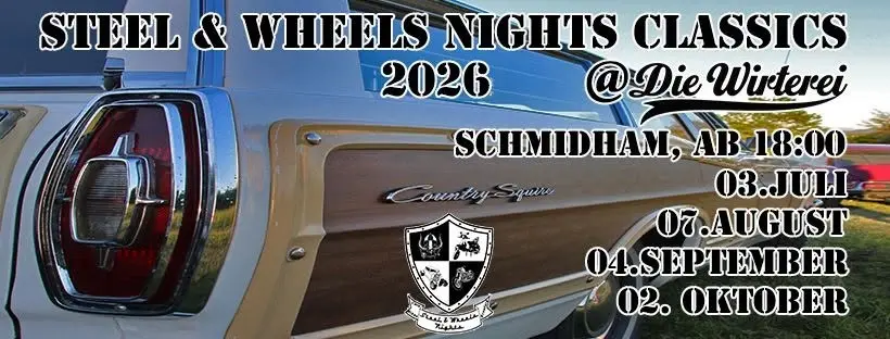 Steel and Wheels Night Classics August 2026