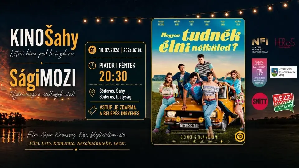 🎬✨ SágiMOZI – Nyári mozi a csillagok alatt: HOGYAN TUDNÉK ÉLNI NÉLKÜLED? 💥