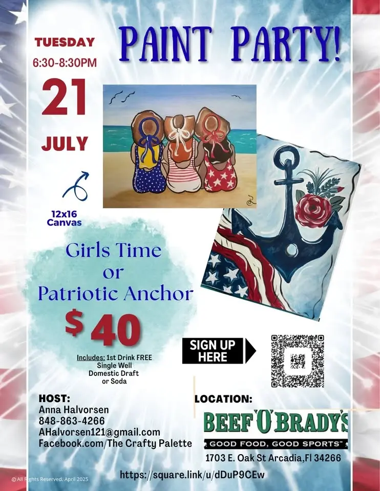 "Girls Time or Patriotic Anchor"
