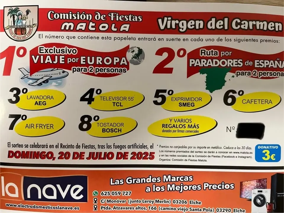 Sorteo de premios