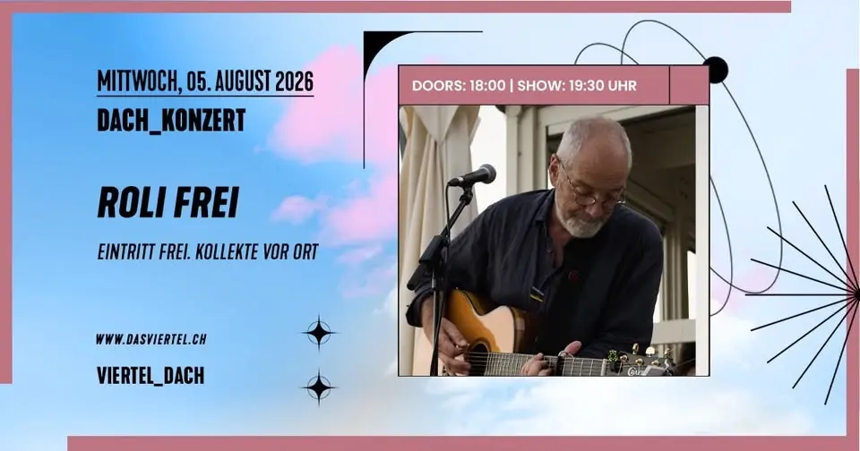 Dachkonzert mit Roli Frei