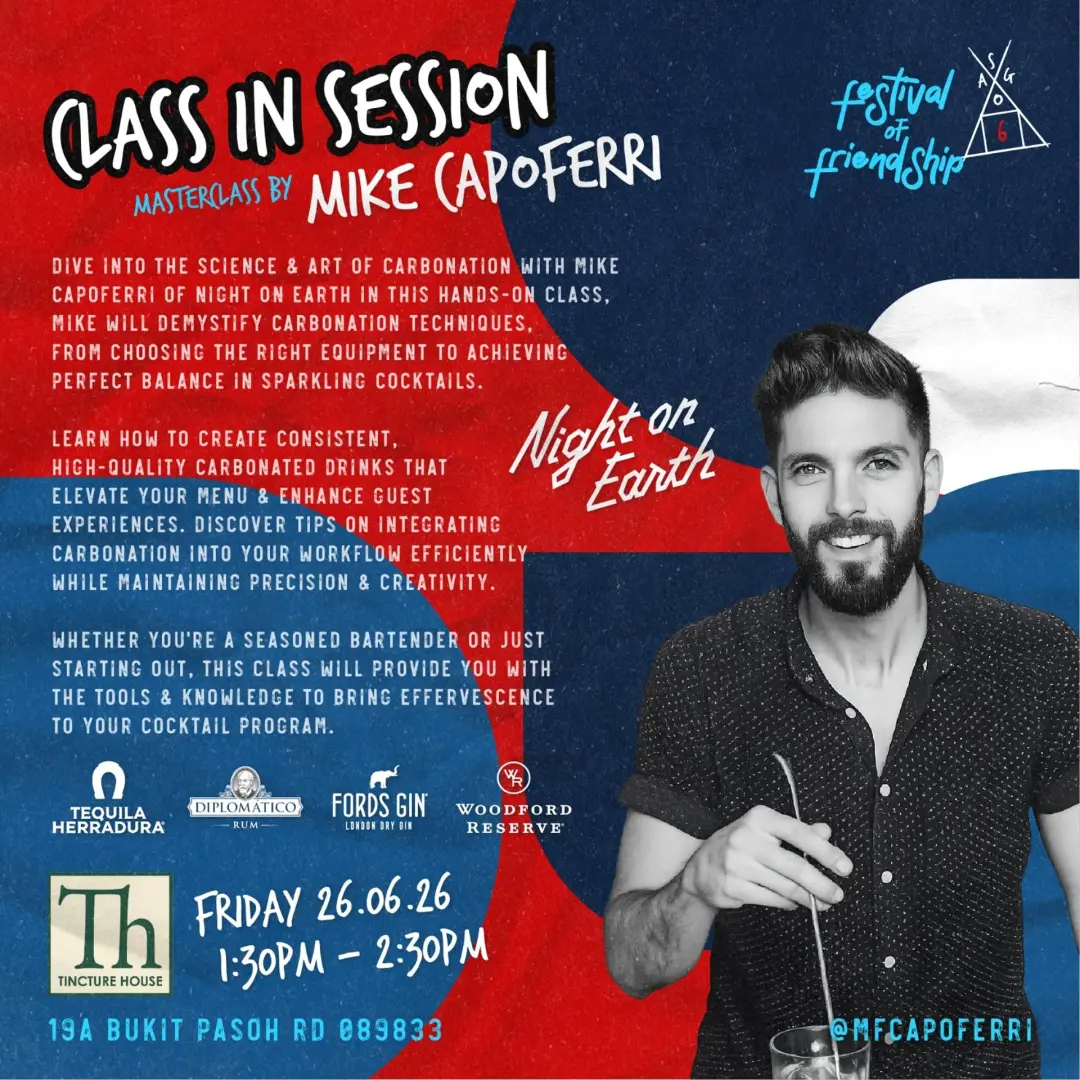 The Science & Art of Carbonation - A Masterclass with Mike Capoferri: Night on Earth, Los Angeles