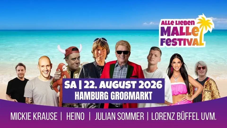 ALLE ❤️ MALLE Festival – Hamburgs XXL Mallorca Festival 2026