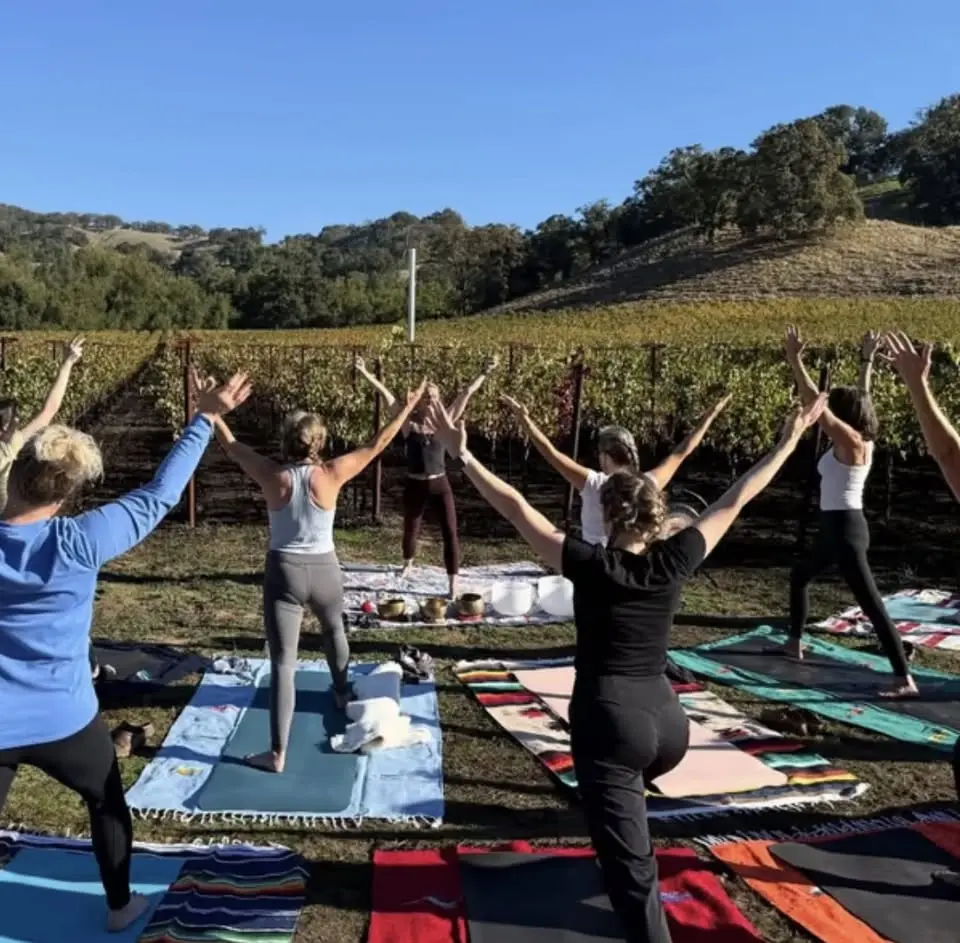 Yoga in the Vineyard at Lost Valley