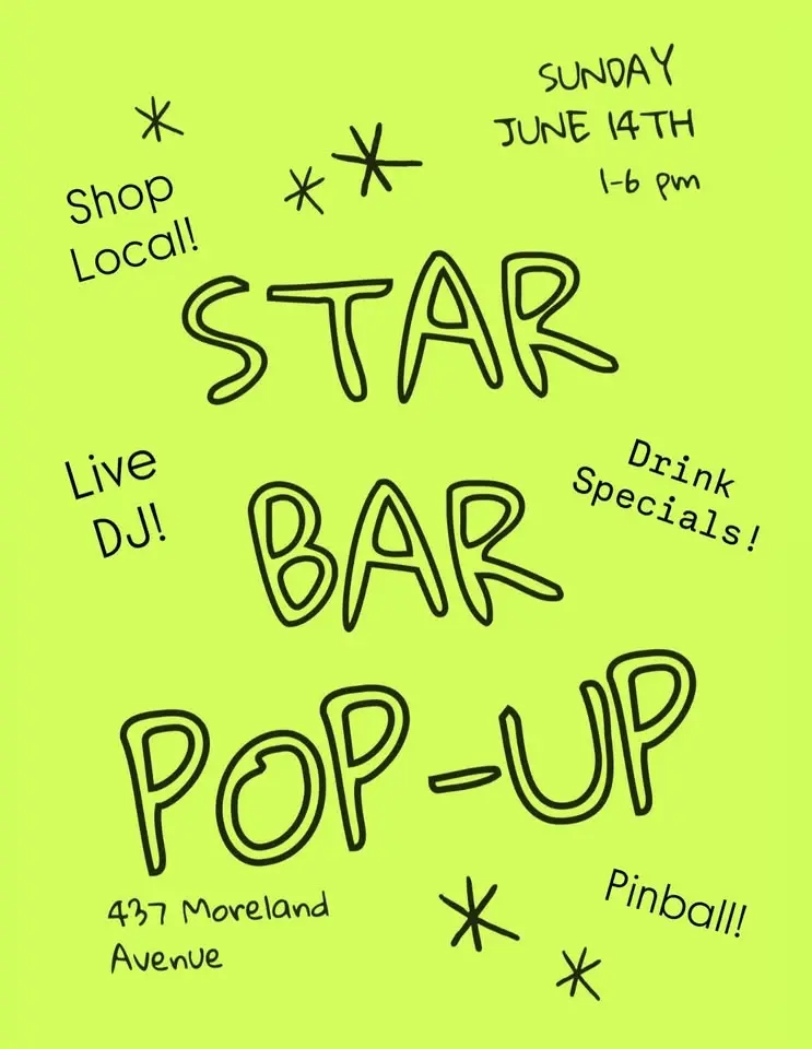 Star Bar Pop-Up Market 6/14