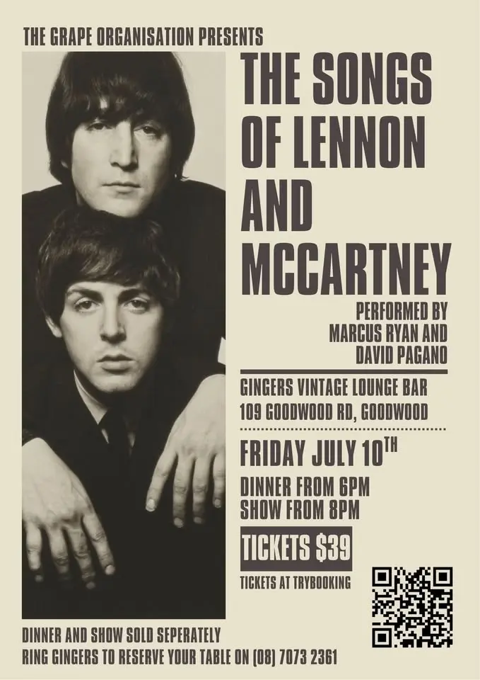 The Songs of Lennon and McCartney - Ginger's Vintage Lounge Bar