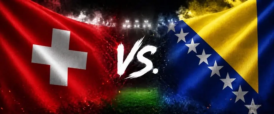 Schweiz vs Bosnien på Summer Garden