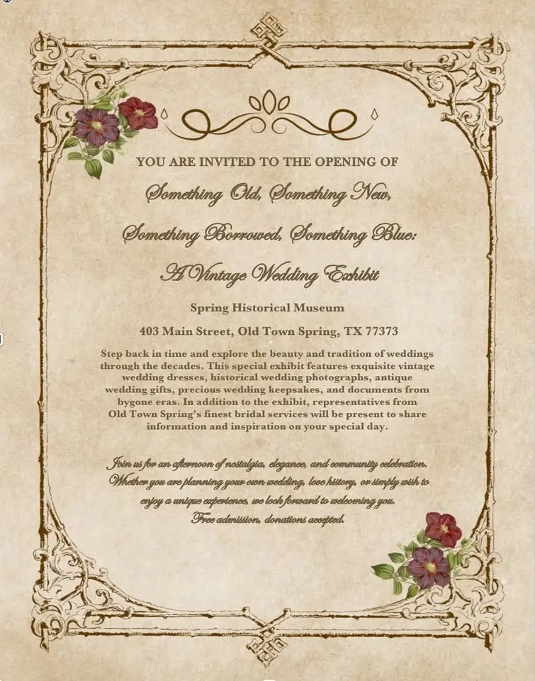 Something Old, Something New, Something Borrowed, Something Blue: A Vintage Wedding Exhibit Opening