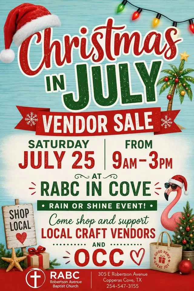 Christmas in July Vendor Sale