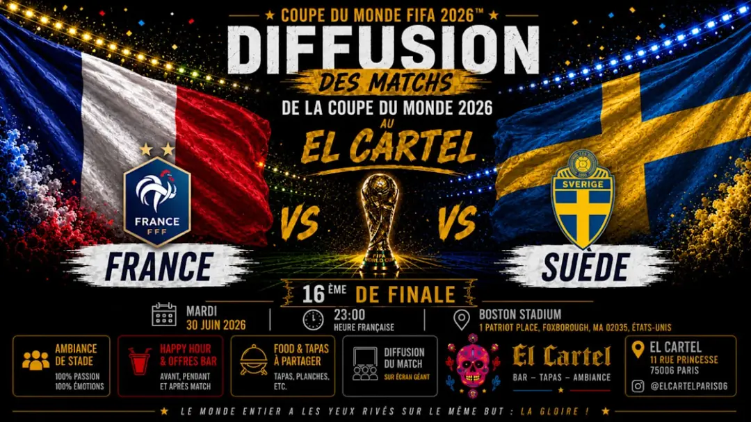 Coupe Du Monde - 16eme - France Vs Suède - Écran Géant